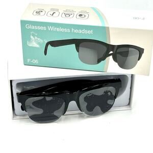 Smart Bluetooth Audio Sunglasses – Open-Ear Wireless Stereo Music Glasses F-06